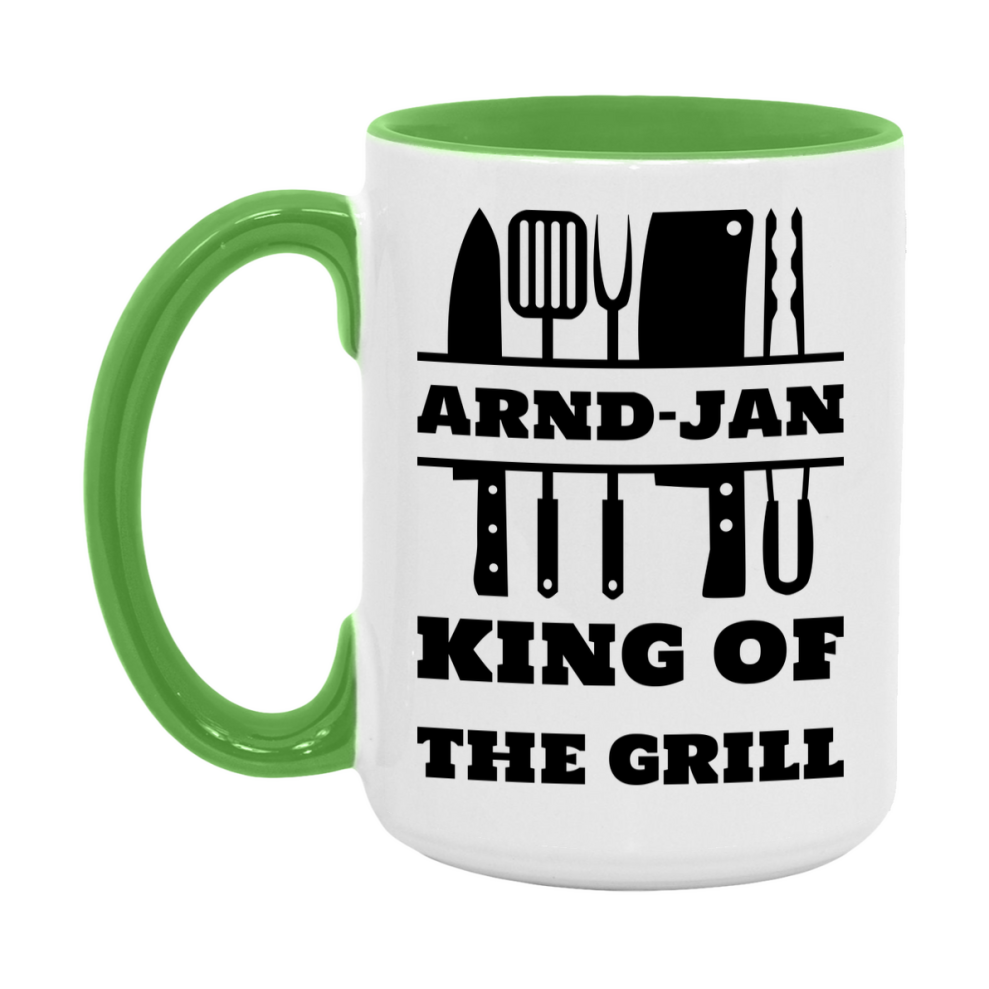 Arnd-Jan King Of The Grill Ceramic Mug, Arnd-Jan Ceramic Mug