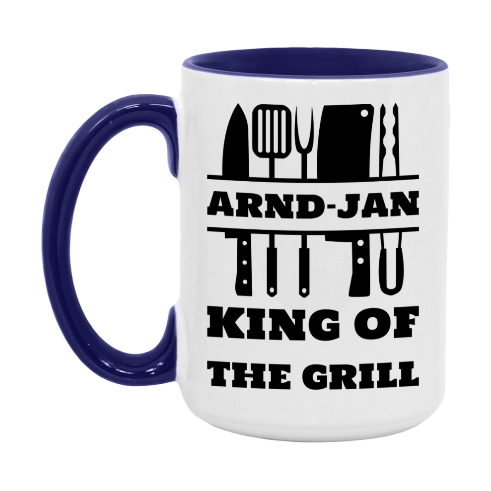 Arnd-Jan King Of The Grill Ceramic Mug, Arnd-Jan Ceramic Mug