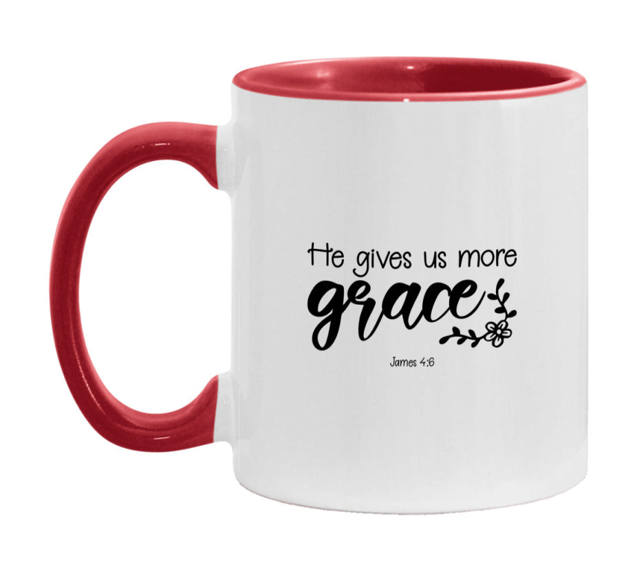 He Gives Us More Grace Mug