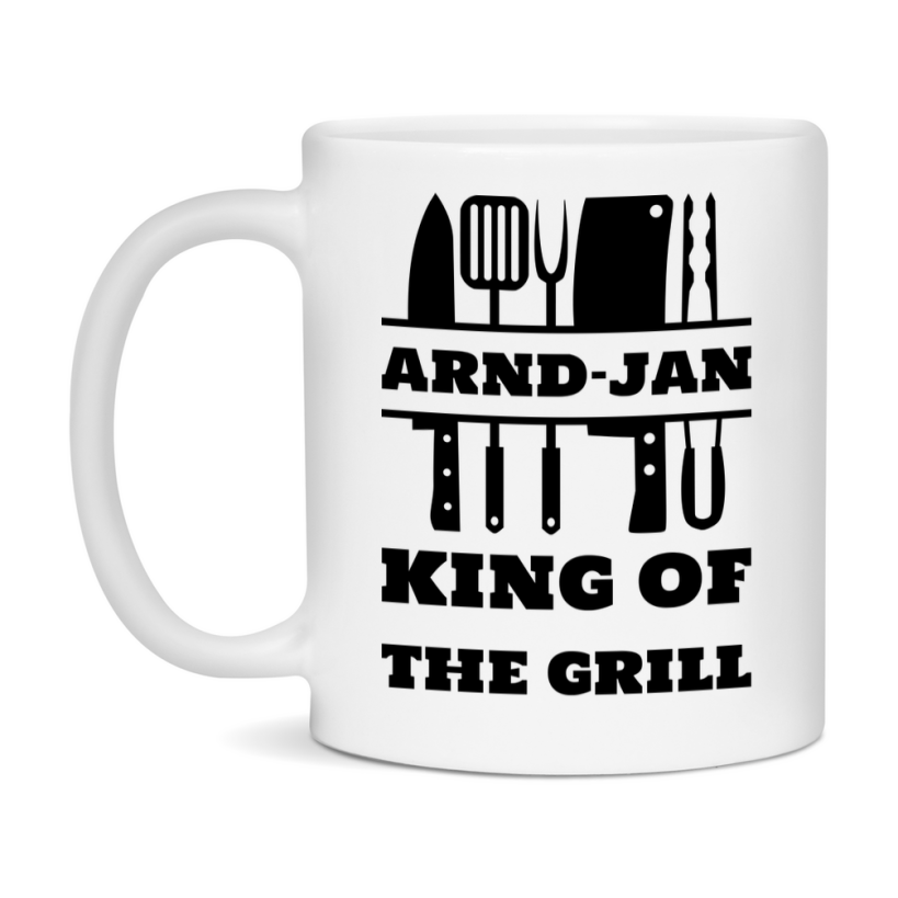 Arnd-Jan King Of The Grill Ceramic Mug, Arnd-Jan Ceramic Mug