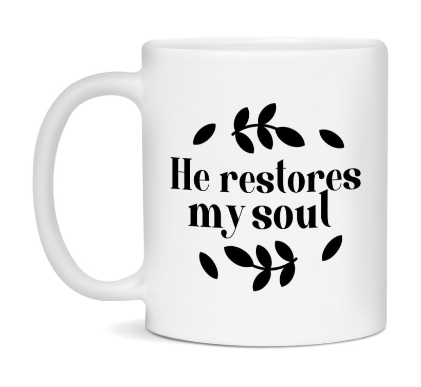 He Restores My Soul Mug