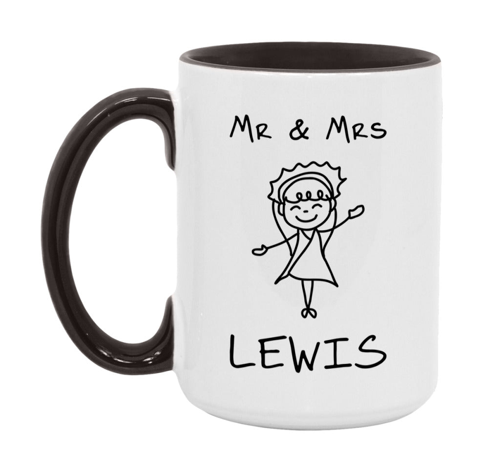 Mr & Mrs  Lewis Mug