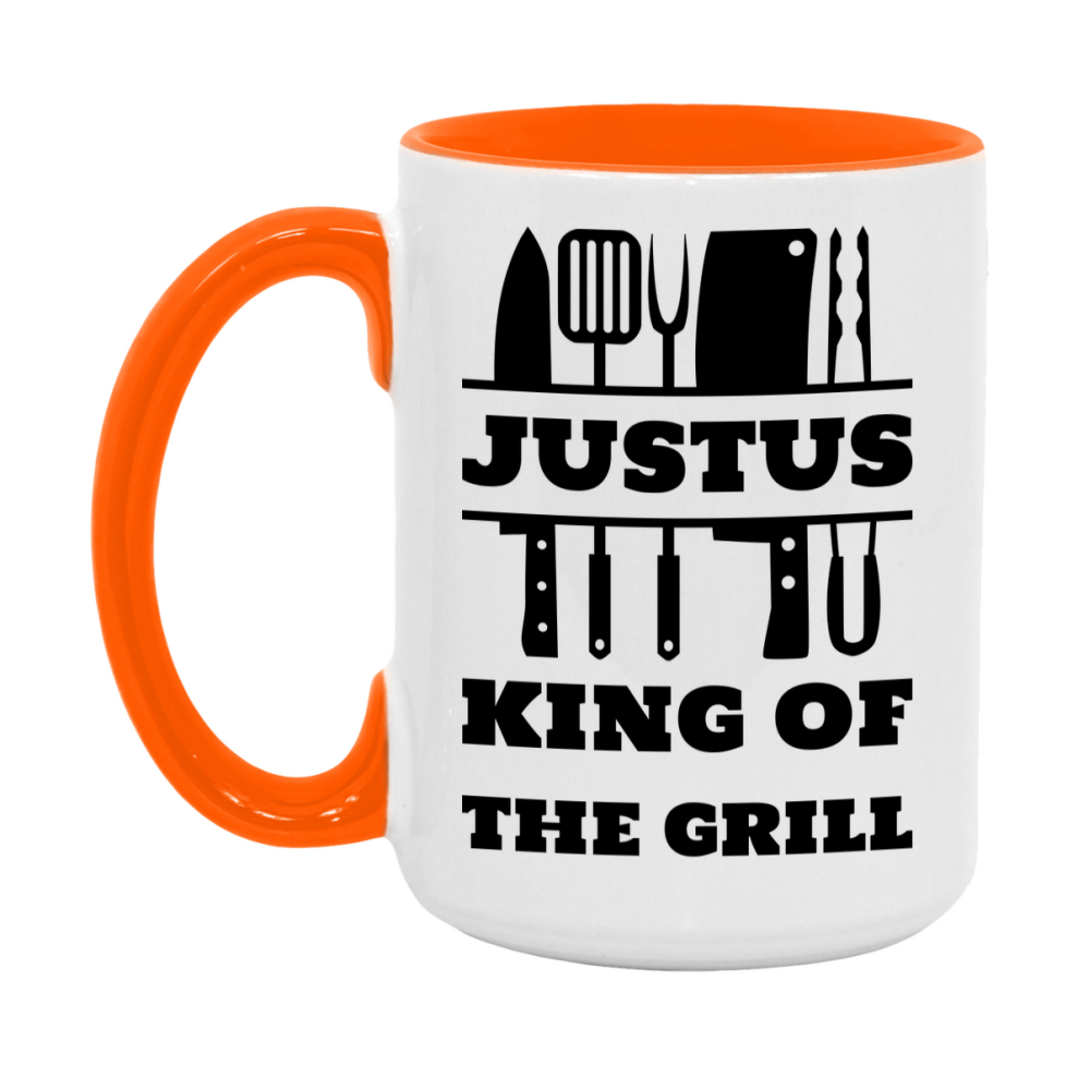 Justus King Of The Grill Ceramic Mug, Justus Ceramic Mug