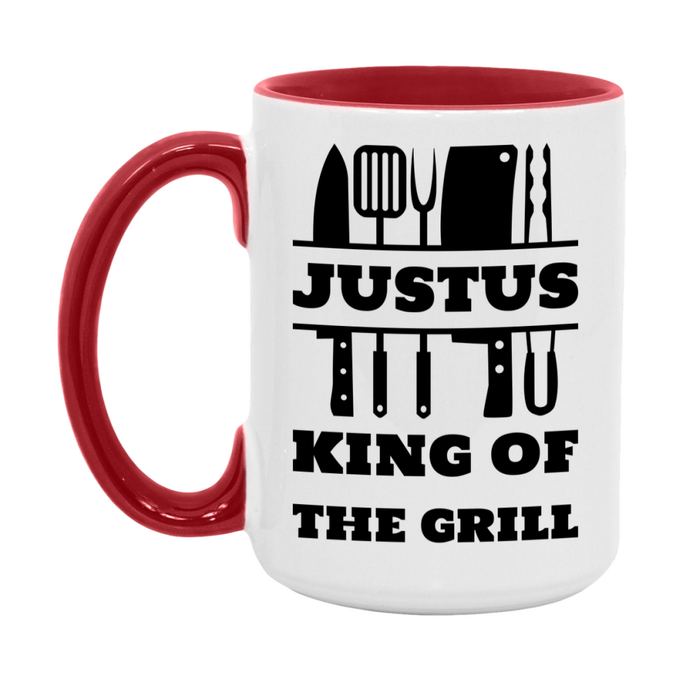 Justus King Of The Grill Ceramic Mug, Justus Ceramic Mug